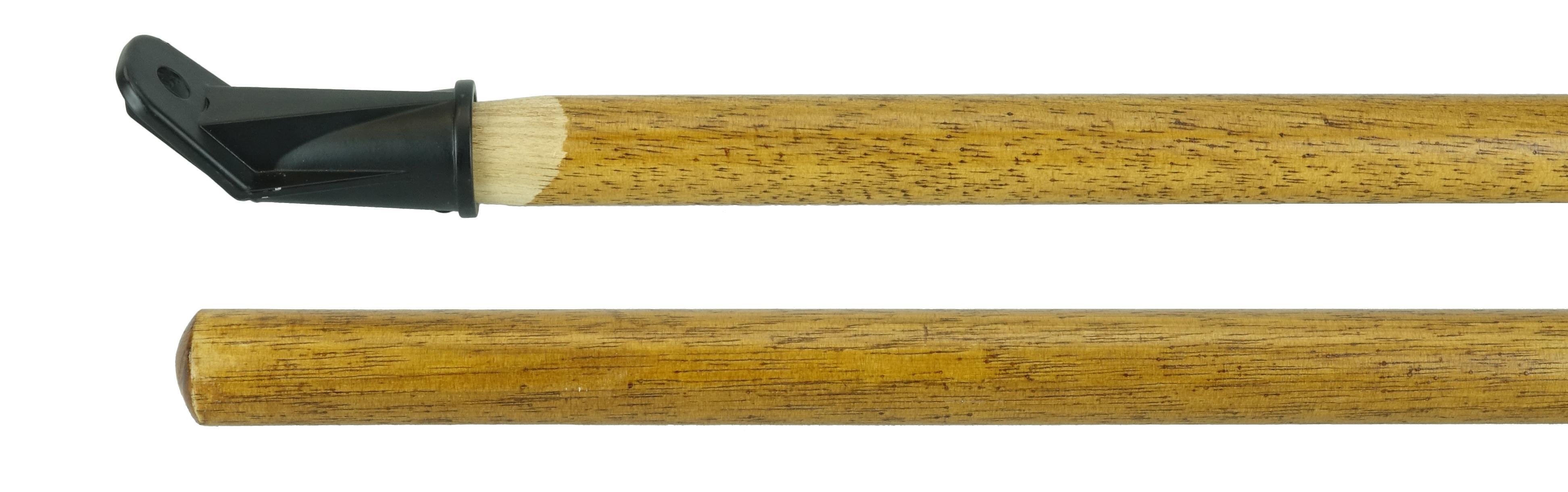 product Weiler® 44018 Threaded Tip Broom/Mop Handle, 15/16 in Dia x 60 in L, Hardwood, Natural
