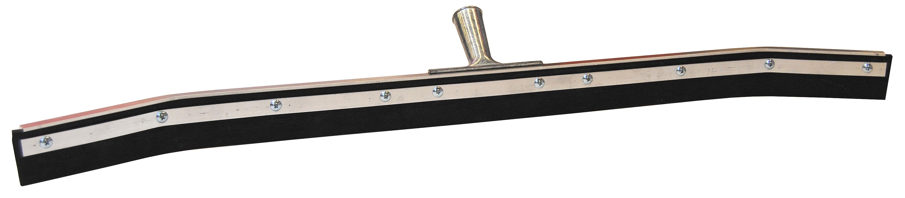 Weiler&reg; 45510 455 Floor Squeegee, Heavy Duty Rubber Blade, Curved Blade Shape, 60 in L Handle
