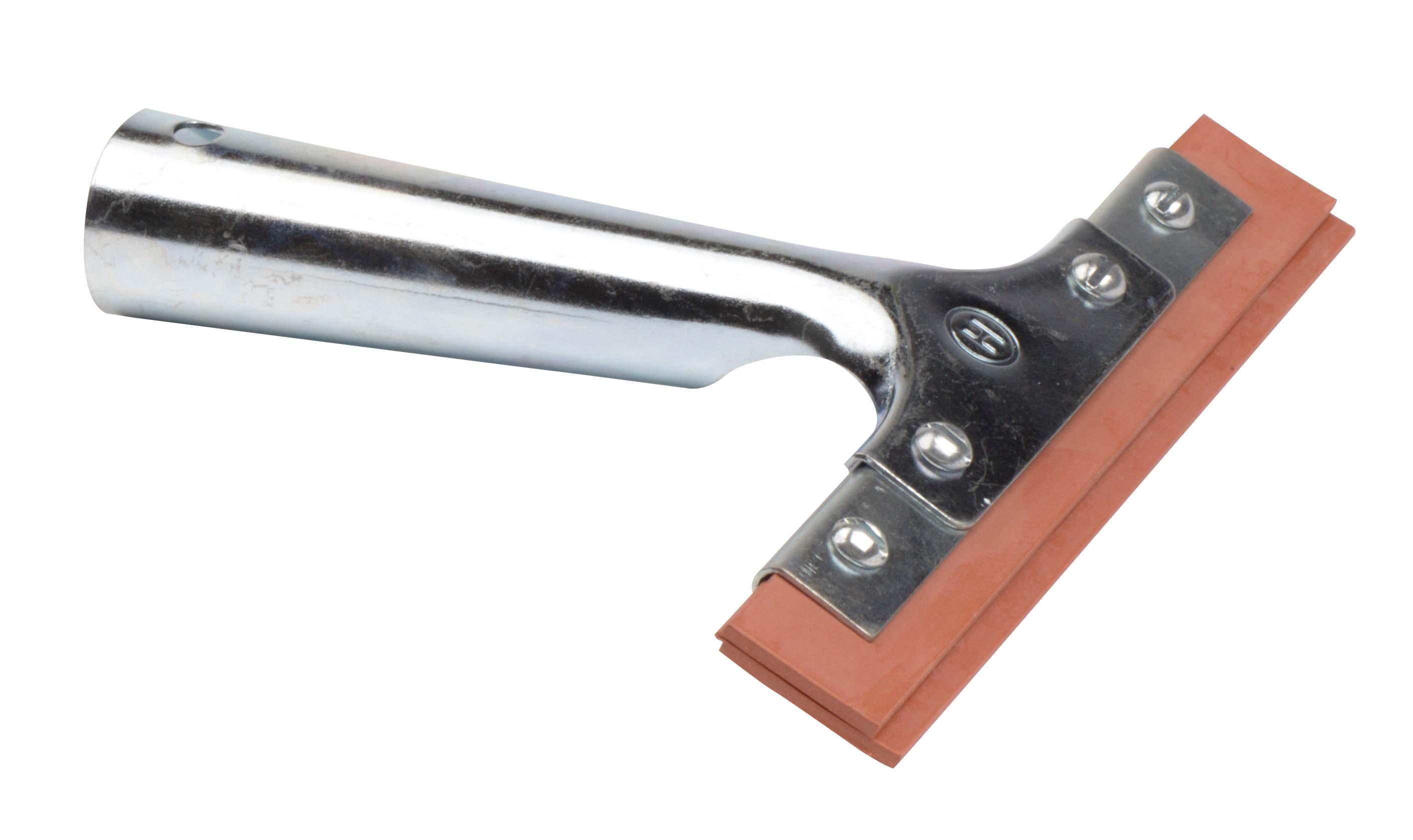 Weiler® 75202 752 Floor Squeegee, Heavy Duty Rubber Blade, Straight Blade Shape, 60 in L Handle