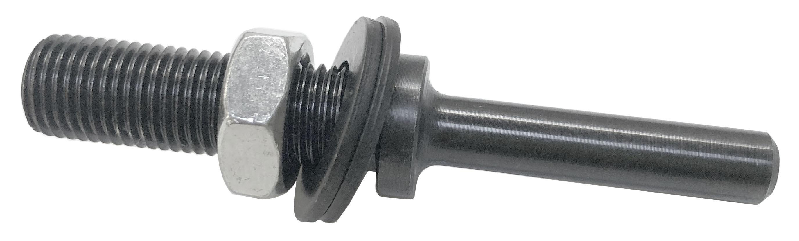 Weiler&reg; 07724 Drive Arbor, 1/2 in Arbor Hole, 1/4 in Dia Shank, 3/4 in L Shaft, For Use With Polyflex&reg; 3 in Dia Wheel