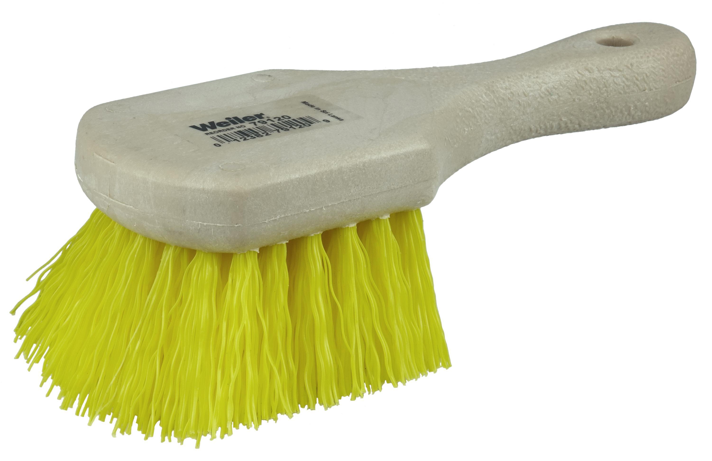 Weiler® 44693 Fine Sweep Scrub Brush, 10 in L Block, 10 in OAL, 2-3/4 in L Nylon Trim