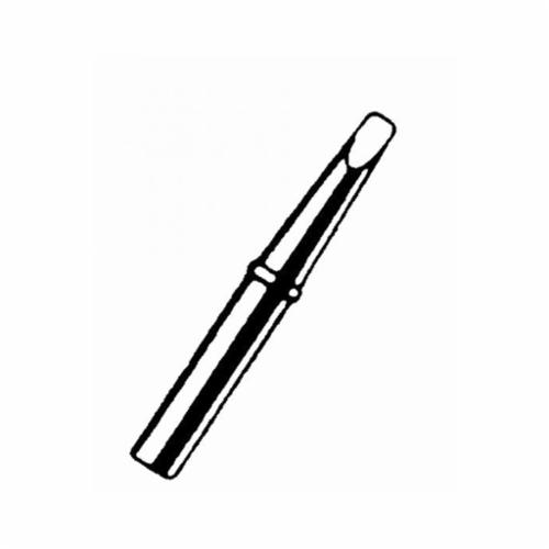 product Weller® CT6F8 CT6 Chisel Replacement Screwdriver Straight Soldering Tip, For Use With W60P and W60P3 Soldering Irons, 34.8 mm L x 9.53 mm W x 1.27 mm THK, 427 deg C Operating, Iron, Nickel/Chromium/Solid Copper Plated