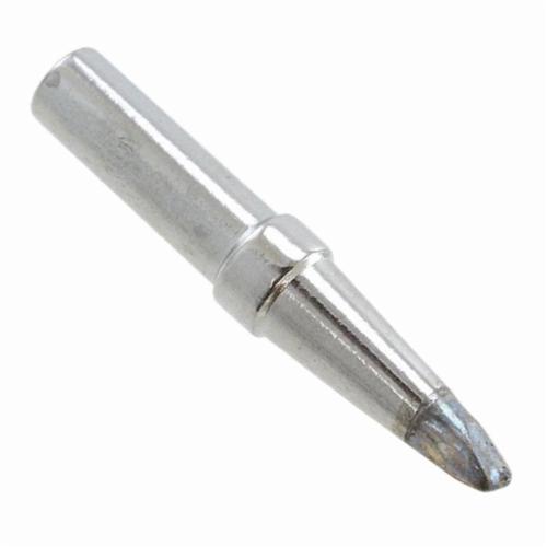 Weller® ETAA ET Series Single Flat Sloped Soldering Tip, For Use With PES51 Soldering Pencil, EC1201A and EC1201AFE Soldering Irons, 15.88 mm L x 1.6 mm W x 1.02 mm THK, Copper, Chromium/Iron/Nickel Plated