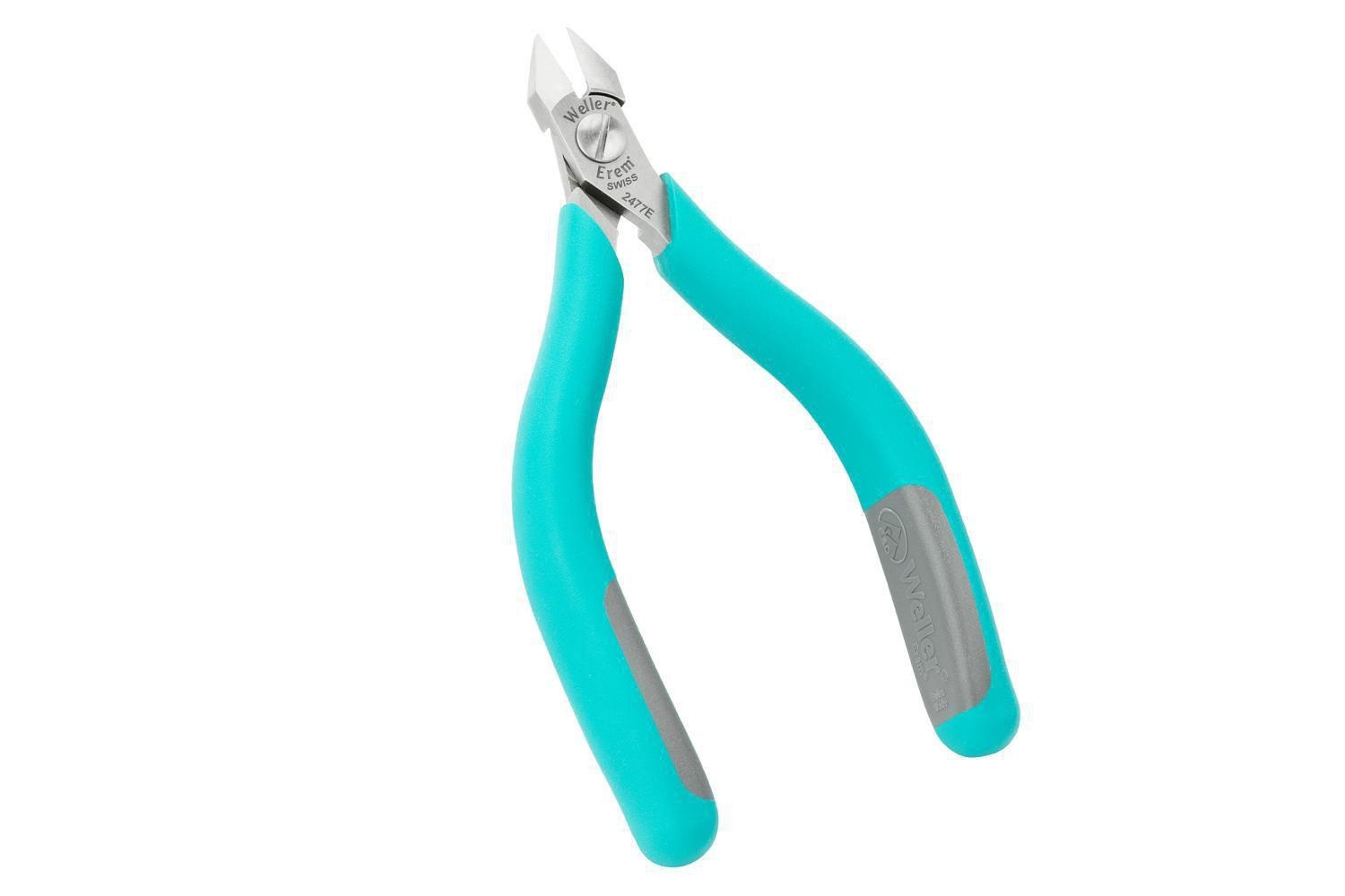 Klein&reg; D245-5 Hot-Riveted Standard Tapered Nose Cutting Plier, 0.688 in L x 0.563 in W x 0.688 in THK Jaw Tool Steel Jaw Short Jaw, 5.063 in OAL