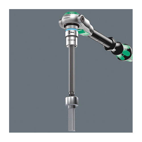 Wera&reg; 05003836001 8767 C HF Bit Socket With Holding Function, 1/2 in Hex/Torx&reg; Drive, T50, 21.5 mm L Bit