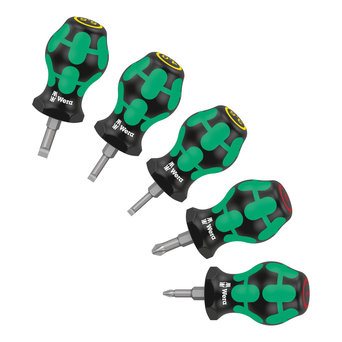 Wera&reg; 05008870001 Stubby Set 1 Stubby Screwdriver Set, 5 Pieces