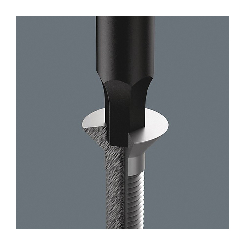 Wera&reg; 05345285001 2054 Micro Precision Refined Screwdriver, 0.035 in Hex Point, Alloy Steel Shank, 137 mm OAL, Polished Chrome