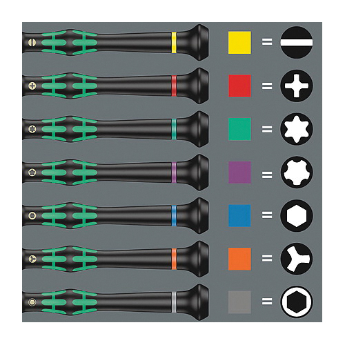 Wera&reg; 05134000001 Kraftform Micro Big Pack 1 Screwdriver Set, 25 Pieces