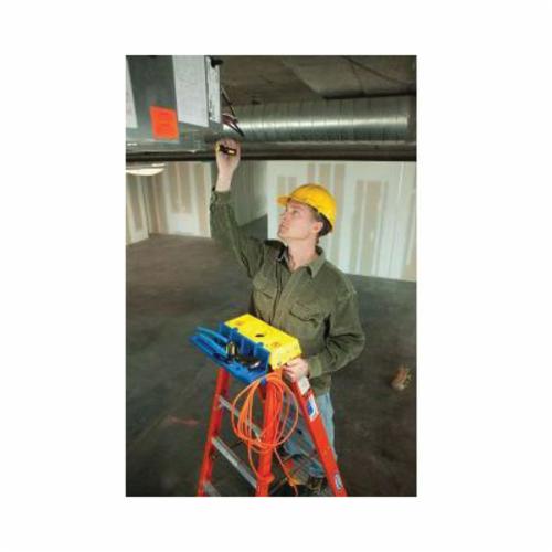 WERNER® 6110 6100 Type IA Single Sided Step Ladder, 10 ft H Ladder, 300 lb Load, 9 Steps, Fiberglass