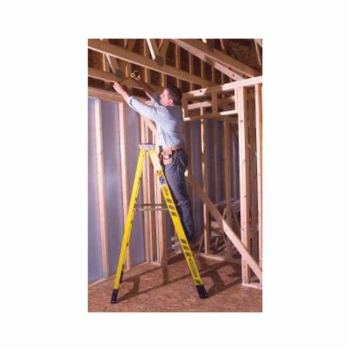 WERNER&reg; 7306 7300 Type IAA Step Ladder, 6 ft H Ladder, 375 lb Load, 5 Steps, Fiberglass, A14.5