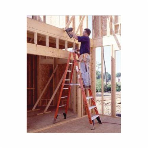 WERNER&reg; 7403 7400 Type IAA Step Ladder, 3 ft H Ladder, 375 lb Load, 2 Steps, Fiberglass, A14.5