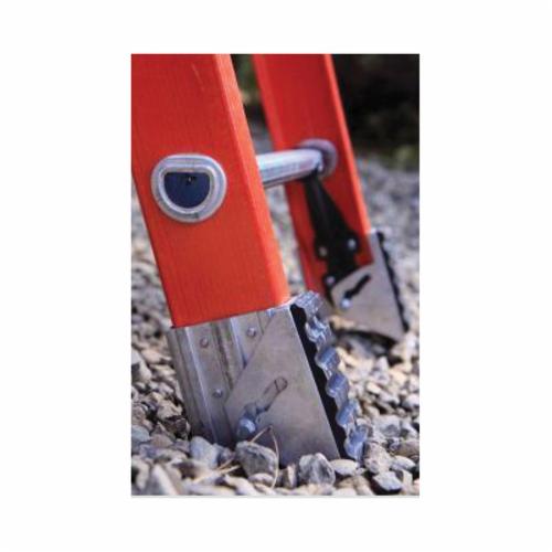 WERNER&reg; D6216-2 D6200-2 Flat D-Rung Extension Ladder, 16 ft OAL, 300 lb Load, 12 in Adjustable Increments, Fiberglass, A14.5