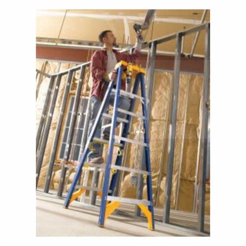 WERNER&reg; OBEL10 OBEL00 Type IAA Step Ladder, 10 ft H Ladder, 375 lb Load, 9 Steps, Fiberglass, A14.5