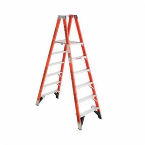 WERNER&reg; PT7406 PT7400 Type IA Step Ladder, 6 ft H Ladder, 300 lb Load, 5 Steps, Fiberglass, A14.5