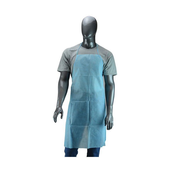 Cordova DA2 Apron With Grommets and Ties, Universal, Blue, Denim, 3 ft L