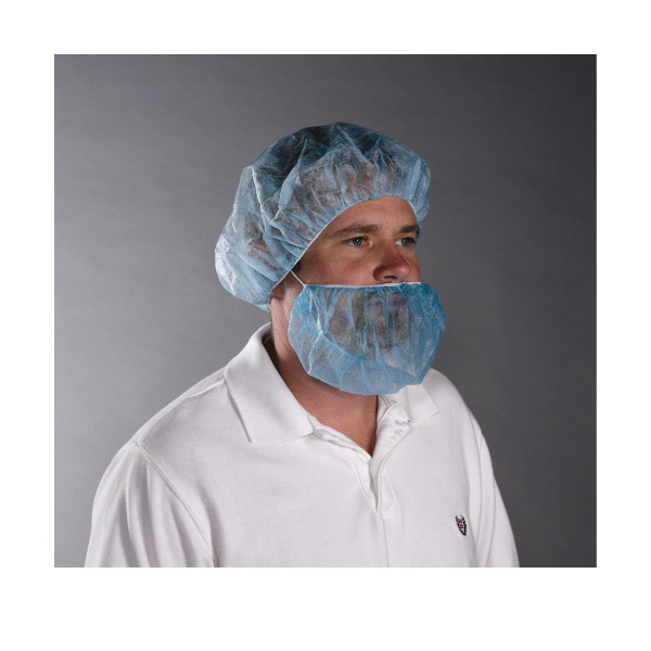 PIP&reg; UBC-1000 Beard Cover, Universal, White, Spunbond Polypropylene