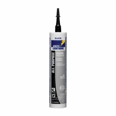 White Lightning&reg; W31101010 Silicone Ultra&reg; Window and Door Sealant, 10 oz Cartridge, Clear, Silicone Base