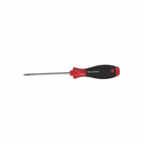 Wiha® 26707 Screwdriver, T7 Torx® Point, Chrome Vanadium Molybdenum Steel Shank, 4.7 in OAL, Plastic Handle, Polished Chrome