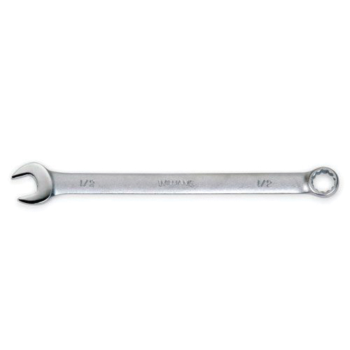 product Williams® 11118 Combination Wrench, 9/16 in, 12 Points, 8-3/4 in OAL, Steel, Satin Chrome