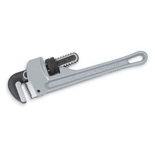 product RIDGID® 31020 Heavy Duty Straight Pipe Wrench, 2 in Pipe, 14 in OAL, Floating Forged Hook Jaw, Ductile Iron Handle, Knurled Nut Adjustment, Red