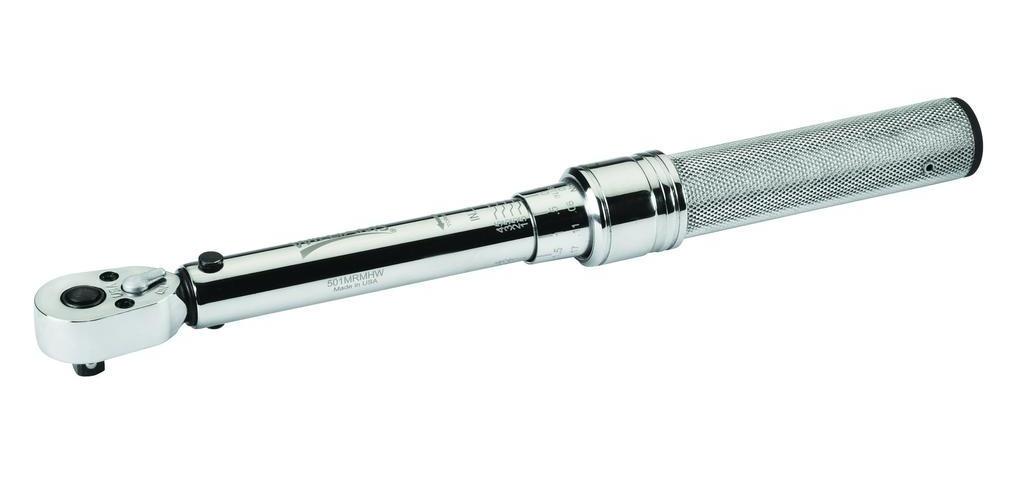 GEARWRENCH® 120XP™ 85181 Micrometer Torque Wrench, 1/2 in Drive, 30 to 250 ft-lb, Ratcheting Head, 24-7/8 in OAL, ANSI Specified|ASME B107.300
