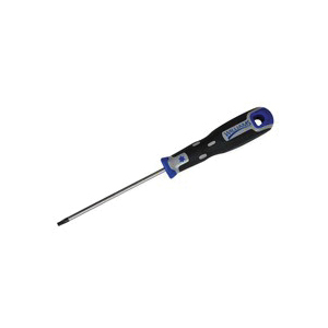 Bahco&reg; BE-8010S Screwdriver, 3/32 in Slotted Point, 8 in OAL, Polypropylene/Elastomer Handle, Black Oxide/Polished Chrome