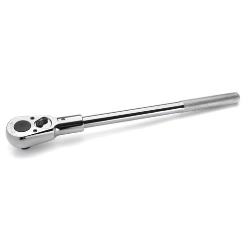 product Proto® J5249HS Non-Insulated Hand Ratchet, 3/8 in Drive, Pear Head, 7 in OAL, Steel, Full Polished, ASME B107.10M, Federal GGG-W-641E