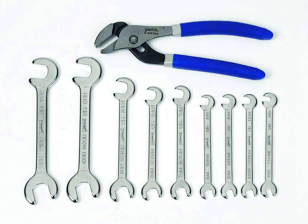 Proto&reg; J3426 Extra Thin Open End Wrench, 1/2 x 9/16 in Wrench, Angled/Double Head, 10 in L, Alloy Steel, Satin