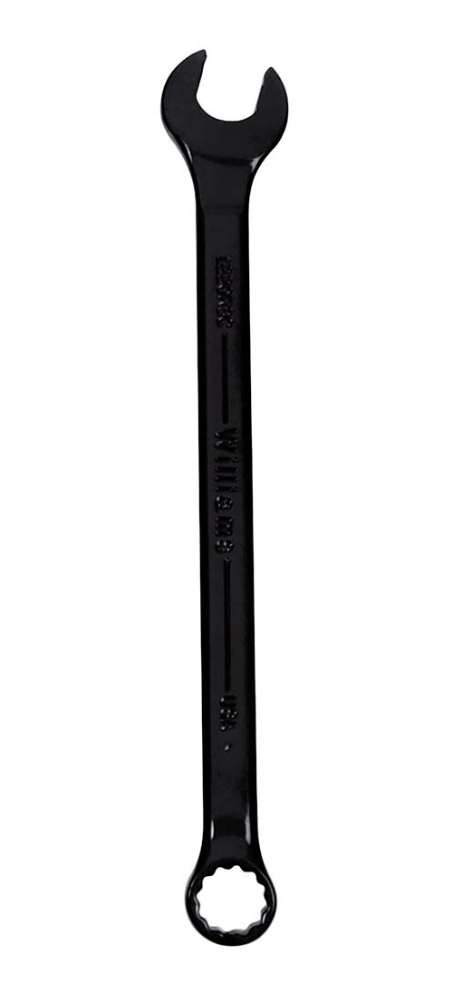 Proto&reg; JSCRM18T Non-Reversible Spline Combination Wrench, 18 mm, 12 Points, 15 deg Offset, 9-5/16 in OAL, Forged Steel, Full Polished, ASME Specified