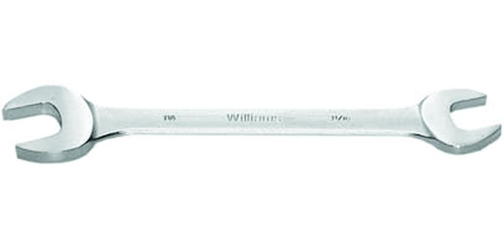 Williams&reg; JHW1105.5MM Miniature Open End Wrench, 5.5 mm Wrench, Angled/Double Head, 45 deg Offset, 3 in L, Satin Chrome