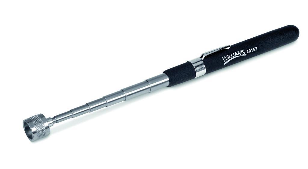 Williams® 40155 Telescoping Magnetic Pickup Tool, 25-9/16 in L Extended, 1-1/2 lb Pull, Cushion Grip Handle