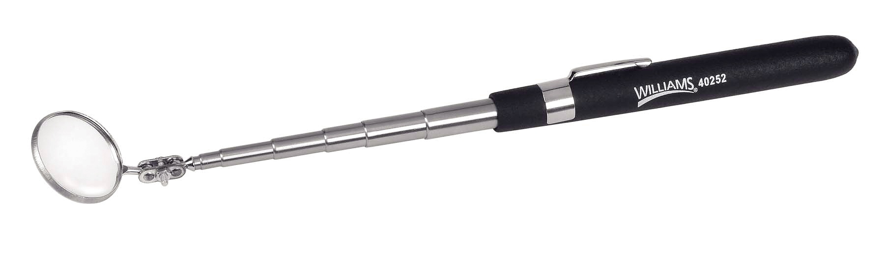 Williams&reg; JHW40257 Inspection Mirror, 2-1/8 x 3-1/2 in Mirror, Rectangle Shape, 11-1/4 in L, Grip Handle