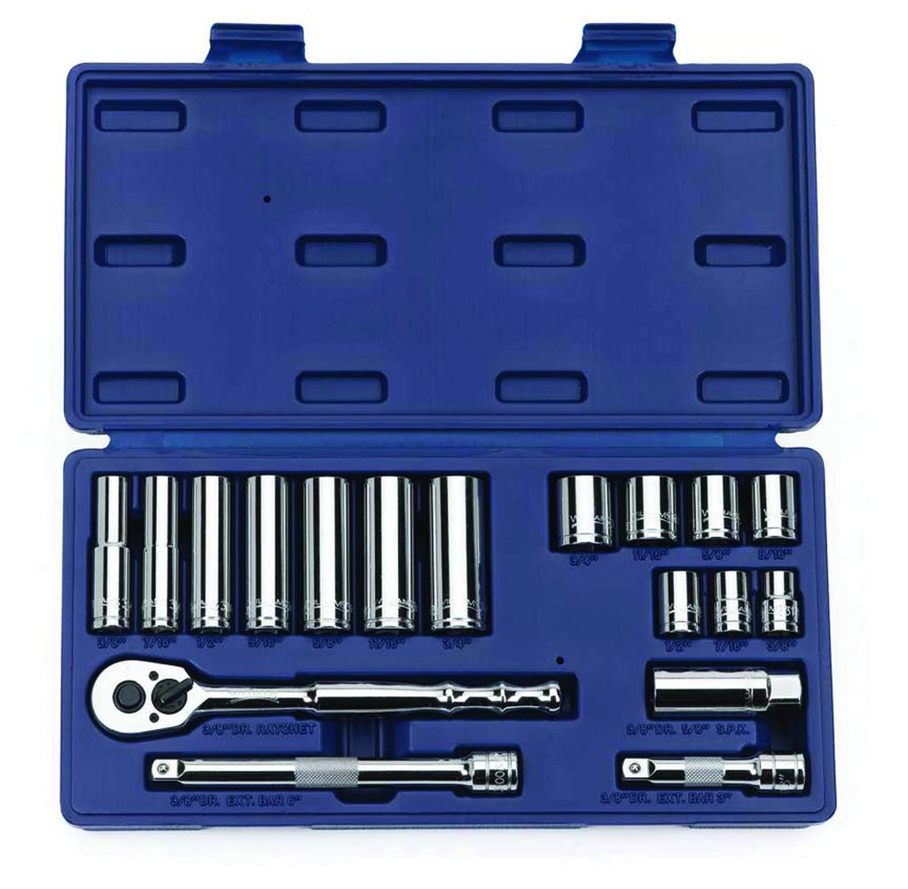 Williams&reg; JHWMSB29HFTB SUPERTORQUE&reg; Socket and Drive Tool Set, 3/8 in Drive, 29 Pieces, Chrome Vanadium Steel