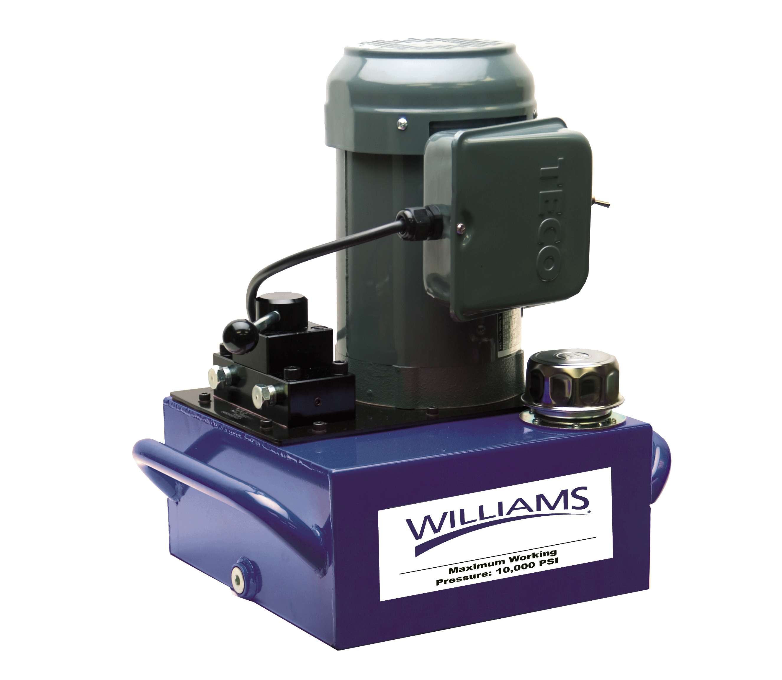 Williams&reg; JHW9E55T13 Electric Pump Shop Press, 9 Stages, 55 ton Reservoir
