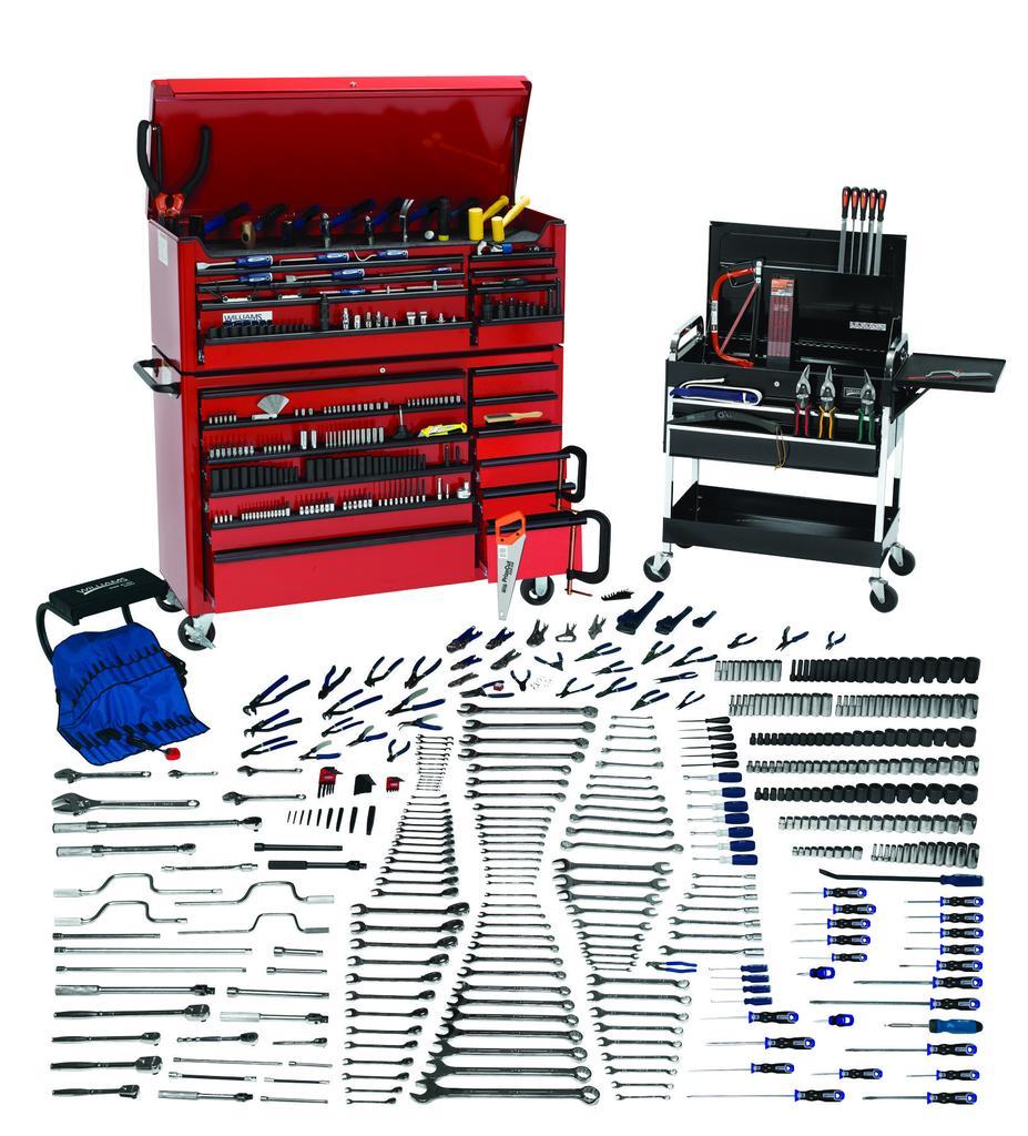 Williams&reg; JHWGMNTTB Complete General Maintenance Tool Set With Tool Boxes, Tool Box Tool Storage, 220 Pieces