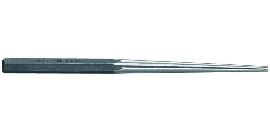 Starrett® 117E Center Punch, 1/4 in Tip, 5 in OAL, Steel Tip