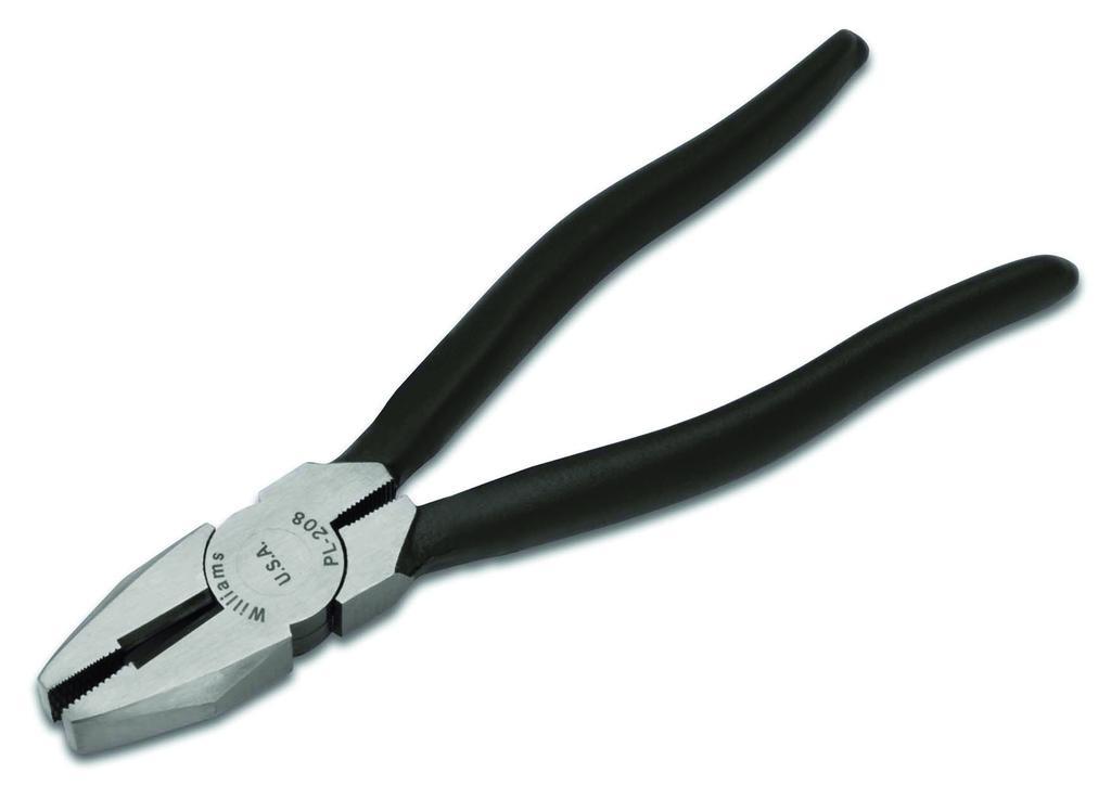 Proto® J278 Combination Slip Joint Plier, 1-3/4 in L x 1-13/16 in W x 3/8 in THK Forged Alloy Steel Jaw, Serrated Jaw Surface, 8 in OAL, ASME B107.23