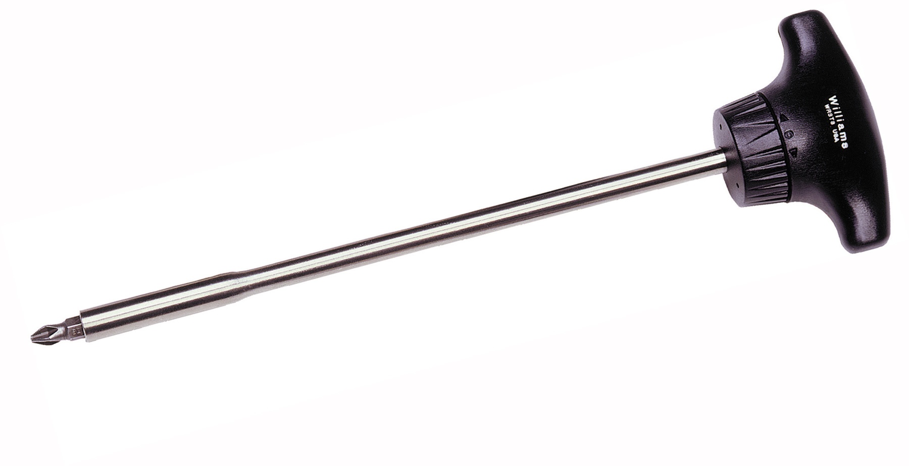 Bahco&reg; BE-8620S Screwdriver, #2 Phillips&reg;/Slotted Point, 8-3/4 in OAL, Polypropylene/Elastomer Handle, Black Oxide/Polished Chrome