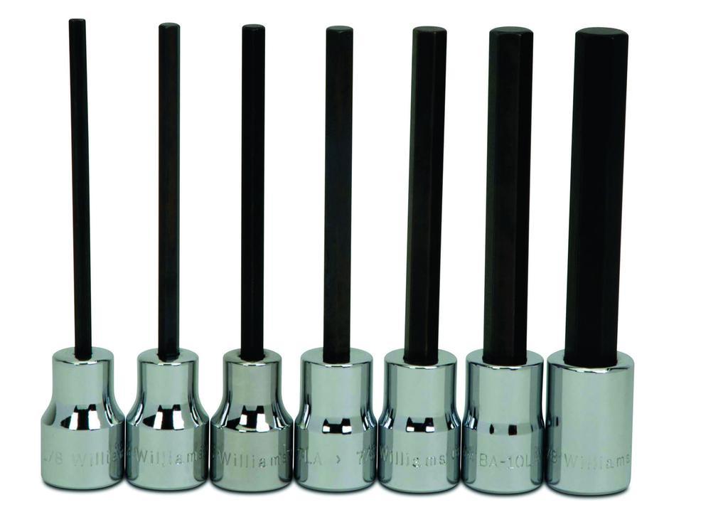 Blackhawk™ by Proto® HW-9412S Socket Bit Set, Imperial, 1/16 to 3/8 in Hex, 3/8 in Drive, 12 Pieces, Full Polished