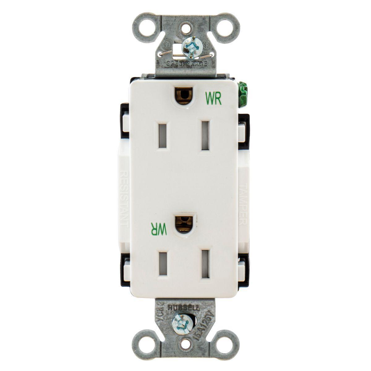Wiring Device-Kellems DR15WHIWRTR 398242