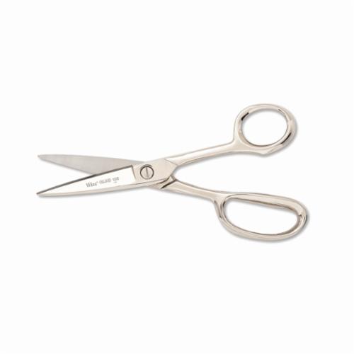 CRESCENT Wiss® 175E5V Electrician's Scissor, 1-3/4 in L of Cut, 5-1/4 in OAL, Sharp Tip, Drop Forged Solid Steel Blade, Steel Handle, Right Hand