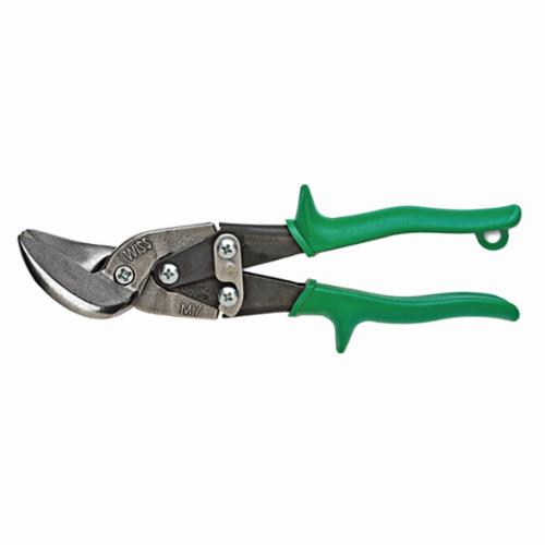 product Proto® J303R Aviation Snip, 18 ga Mild Steel, 1-3/8 in Length of Cut, Right Snip, Steel Blade, Vinyl Handle, Soft Grip