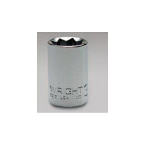 Wright Tool 3324 Standard Socket, Hand Socket Style, 3/8 in Drive, 3/4 in Socket, 8 Points