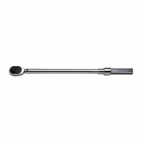 Wright Tool 6448 Micro Adjustable Torque Wrench, 3/4 in Drive, 100 to 600 ft-lb, Ratcheting Head, 5 in-lb Graduation, 42 in OAL