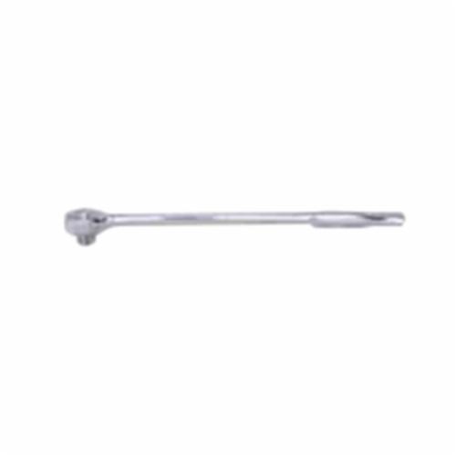 Wright Tool 3425 Double Pawl Hand Ratchet, 3/8 in Drive, Round Head, 10 in OAL, Drop Forged 4140 Chrome Moly Steel, Polished Chrome, ASME B107.10M