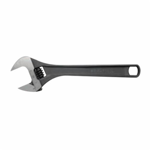 Wright Tool 9AB18 Adjustable Wrench, 2-1/8 in, 18 in OAL, Steel Body, Steel, Industrial Black