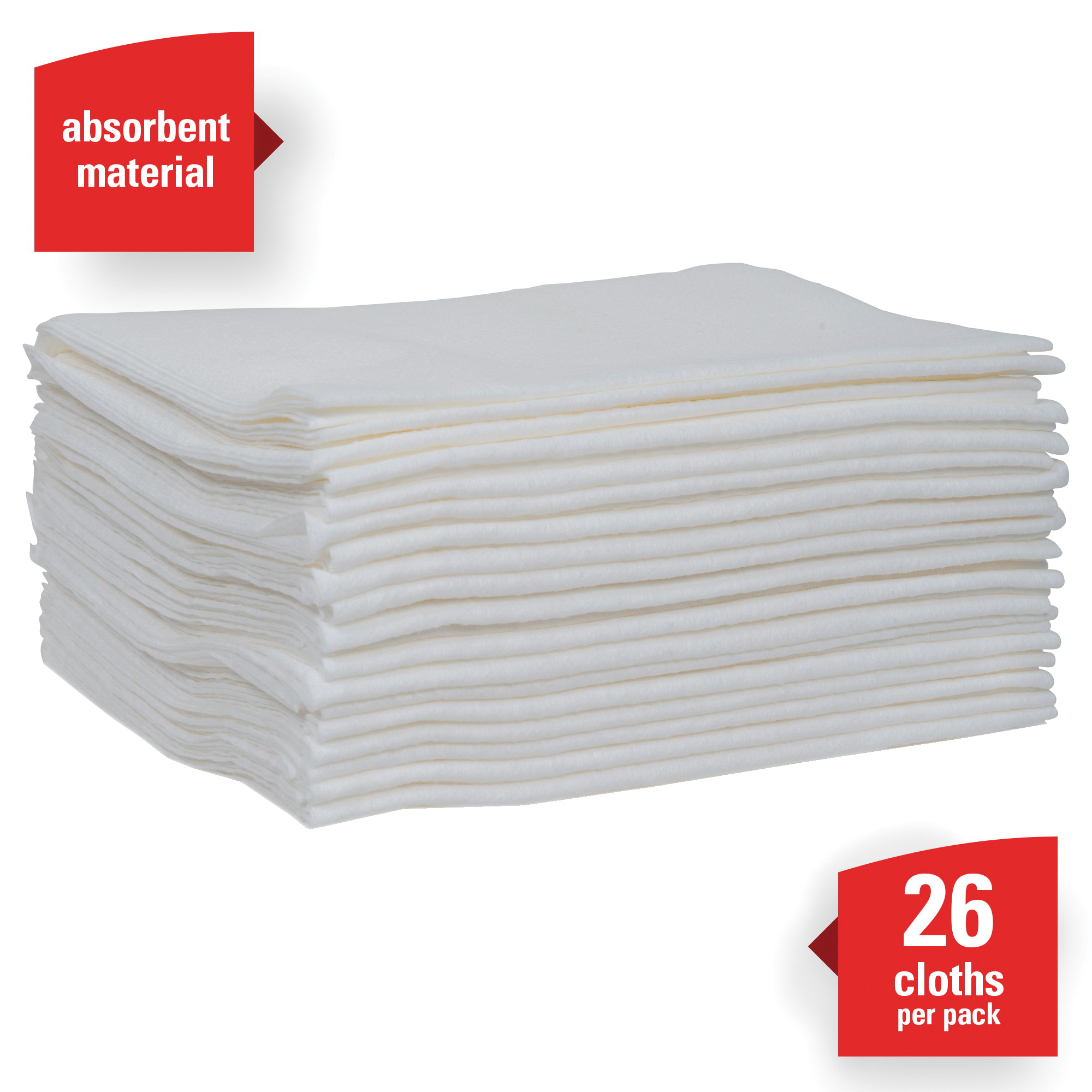 WypAll* 35025 X50 Extended Use Cleaning Wiper, 12-1/2 x 10 in, 26 Sheets Capacity, Hydroknit*, White