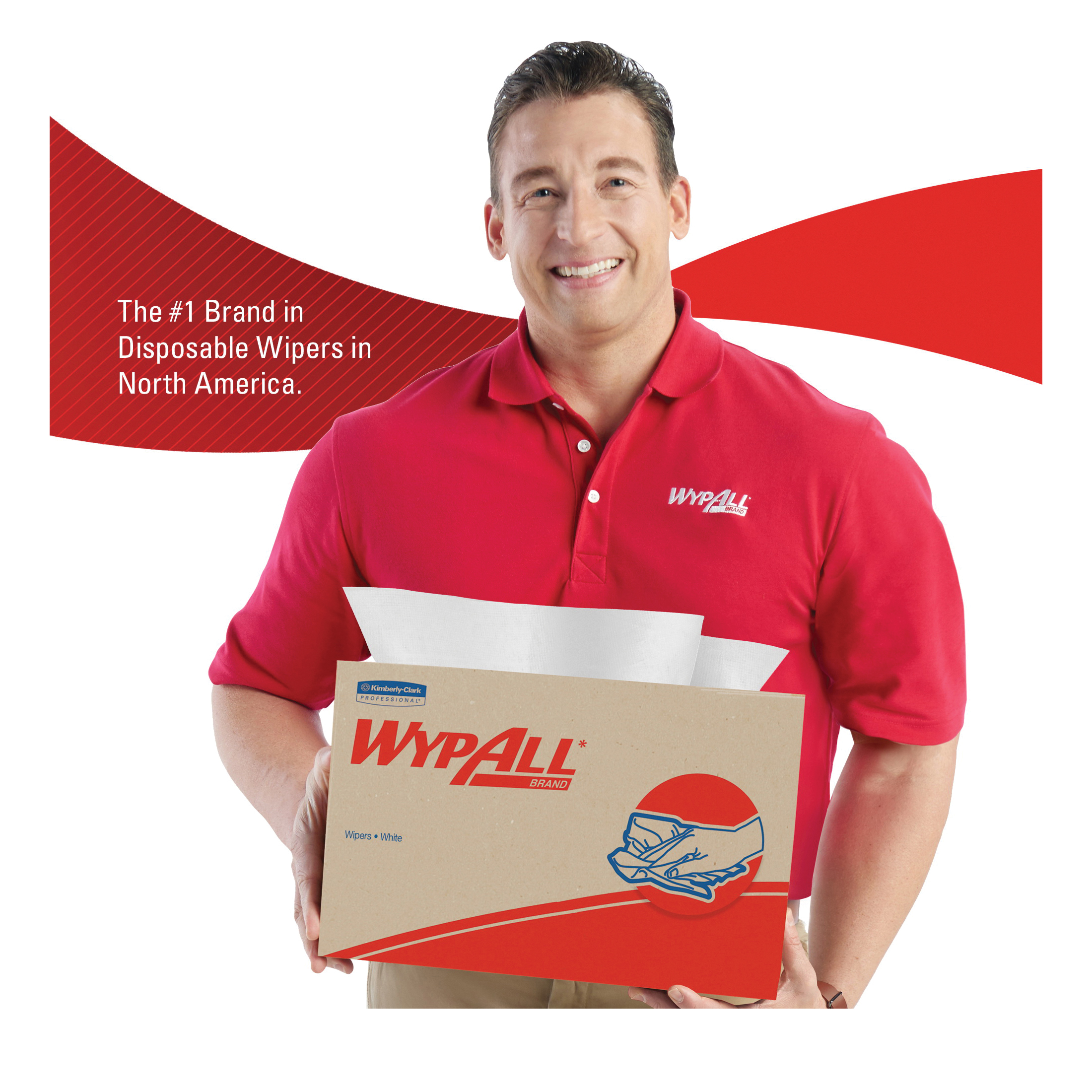 WypAll* 41300 X70 Heavy Duty Industrial Disposable Wiper, 152 Wipes, Hydroknit*, White