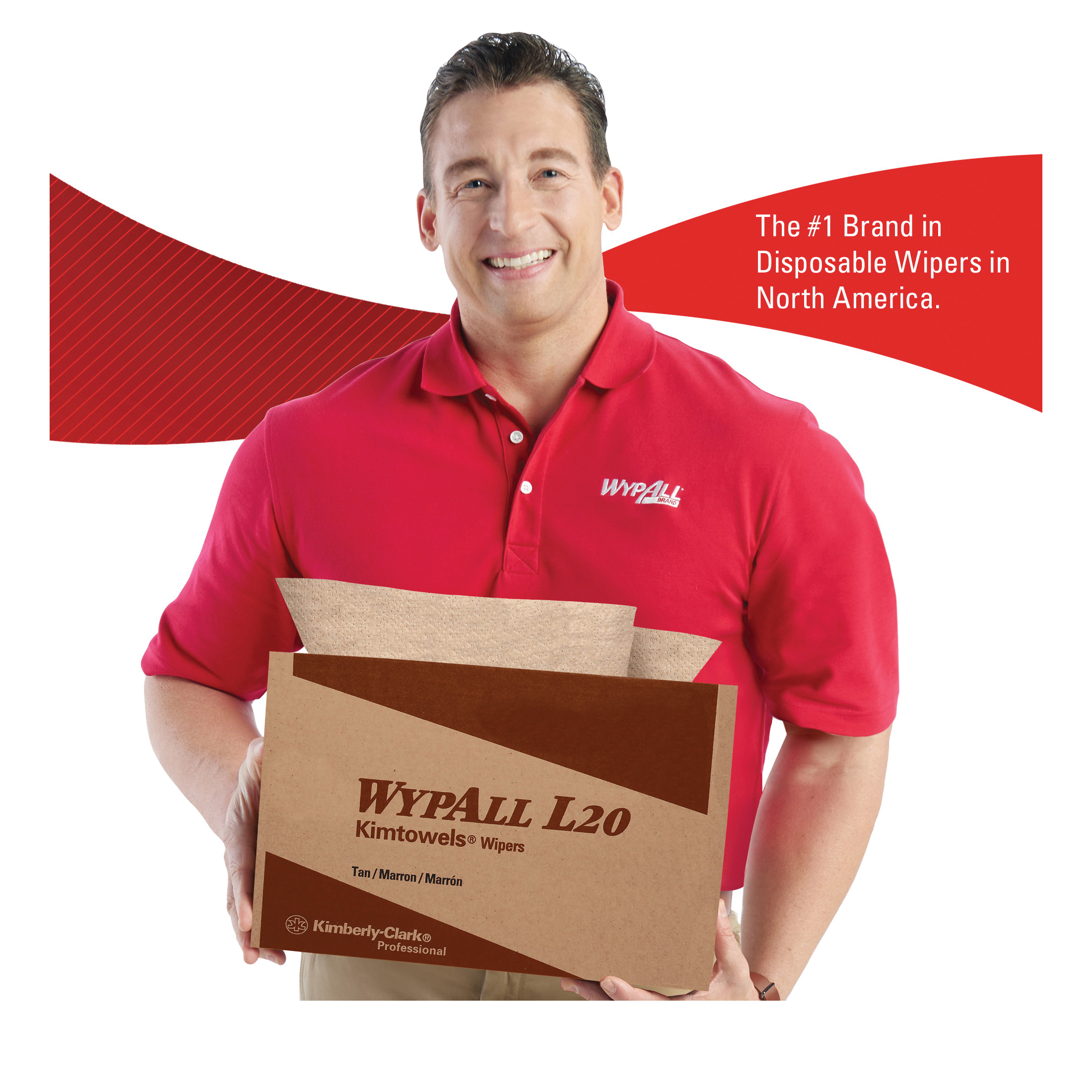 WypAll* 58399 L20 Single Use Cleaning Wiper, 16.8 x 12.5 in, 176 Sheets Capacity, Paper, Tan