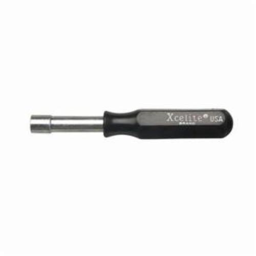 product Xcelite® P5 Compact Midget Standard Nut Driver, 5/32 in, Hollow Shank, Amber Piggyback Torque Amplifier Handle, Bright